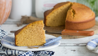 Bizcocho de calabaza y leche condensada
