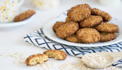Galletas de avena, leche condensada y coco
