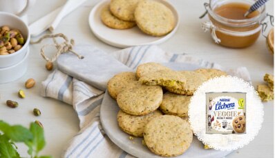 Galletas veganas de pistachos
