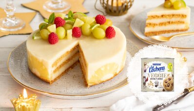 Tarta de piña vegana