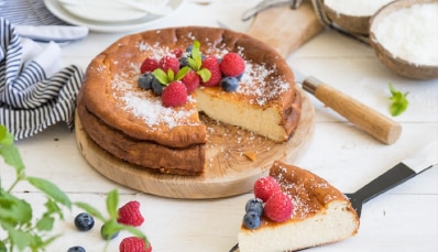 Receta de Tarta de Queso y Leche Únicla