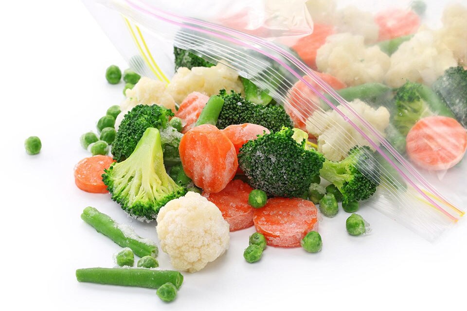 Bolsa para congelar verduras