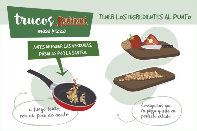 ingredientes de tu pizza al punto