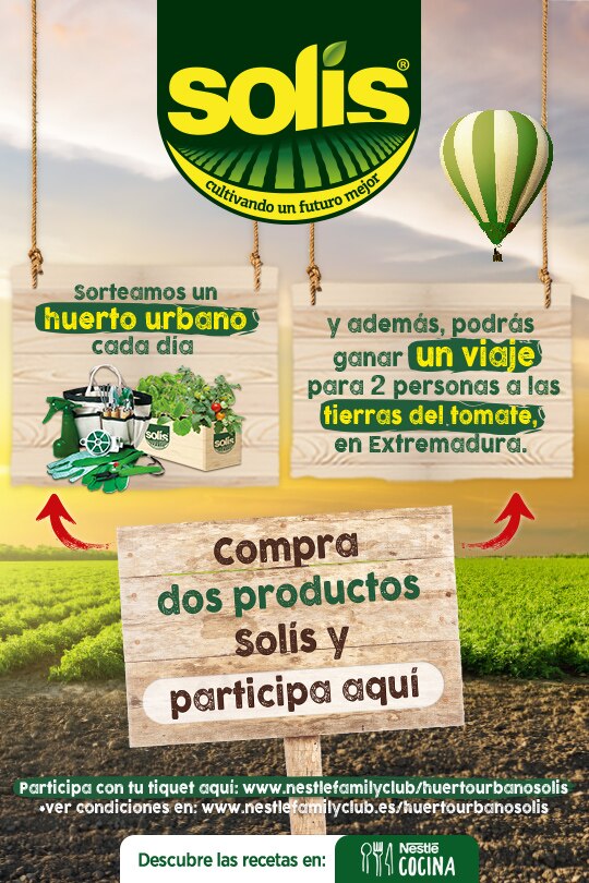 Participa en el sorteo de un huerto urbano cada día y un viaje a las tierras del tomate.