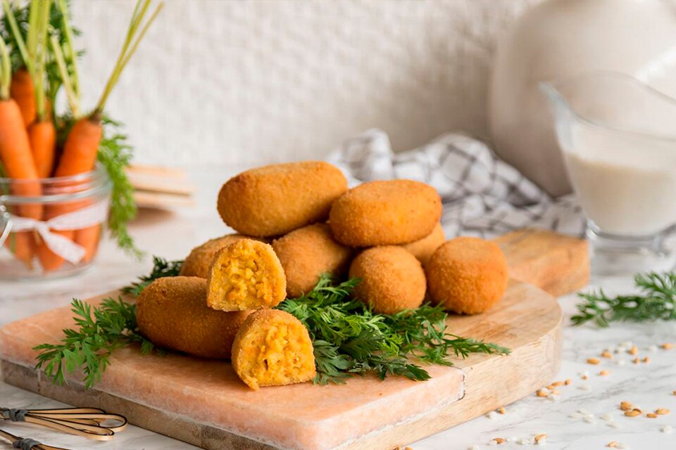 Croquetas veganas de zanahoria