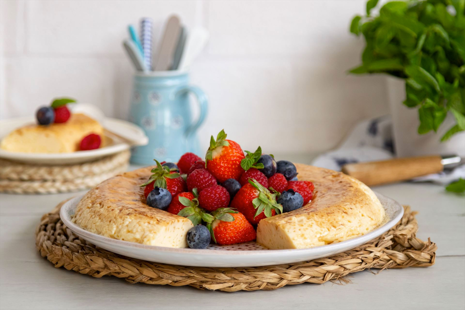 Flan de huevo al microondas