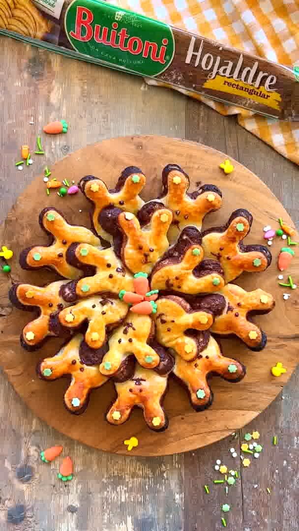 Nido de conejitos de hojaldre