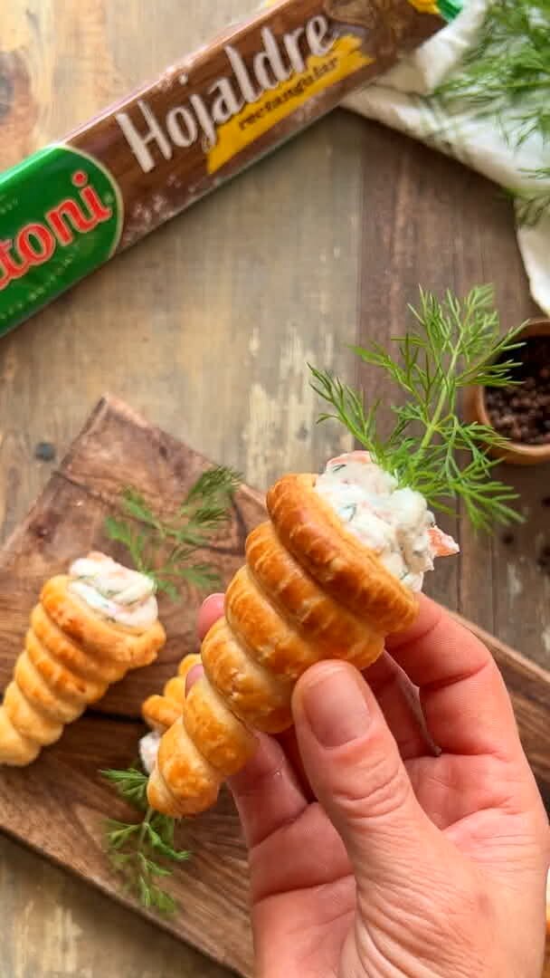 Zanahorias de hojaldre rellenas de salmón