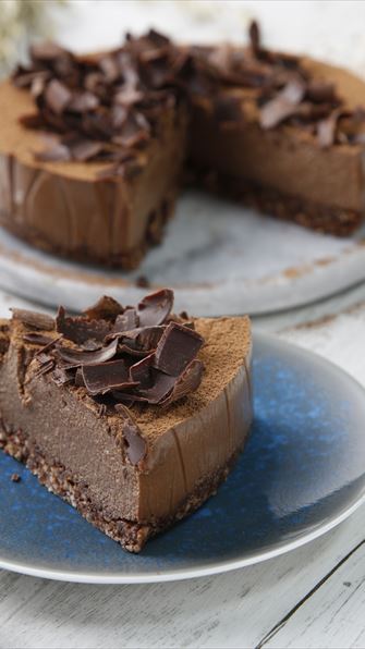 Tarta vegana de chocolate