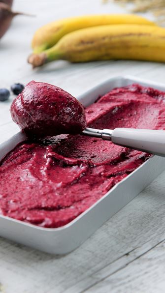 Helado de remolacha vegano