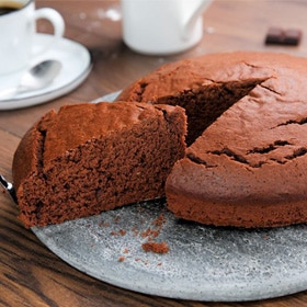 Bizcocho de chocolate negro