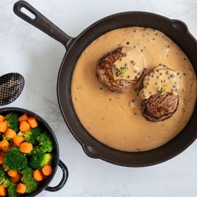 Solomillo a la pimienta