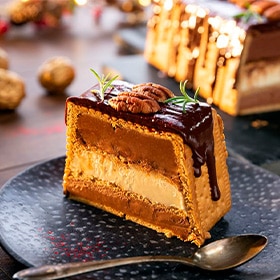 Tarta de galletas y queso a los tres chocolates