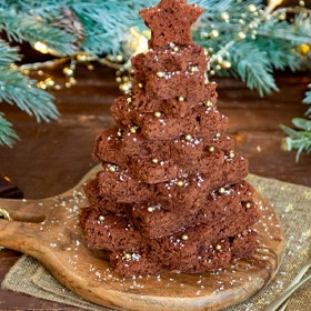 Bizcocho árbol de Navidad