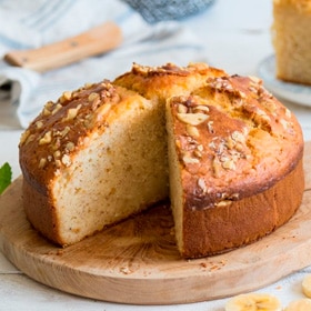 Bizcocho de plátano y yogur