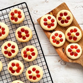 Galletas flor de leche condensada