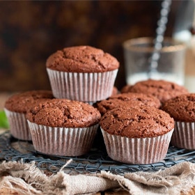 Magdalenas de chocolate