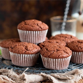 Magdalenas de chocolate