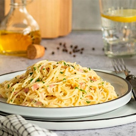 Espagueti a la carbonara