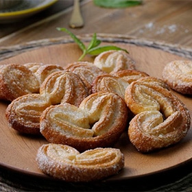 Palmeritas de hojaldre