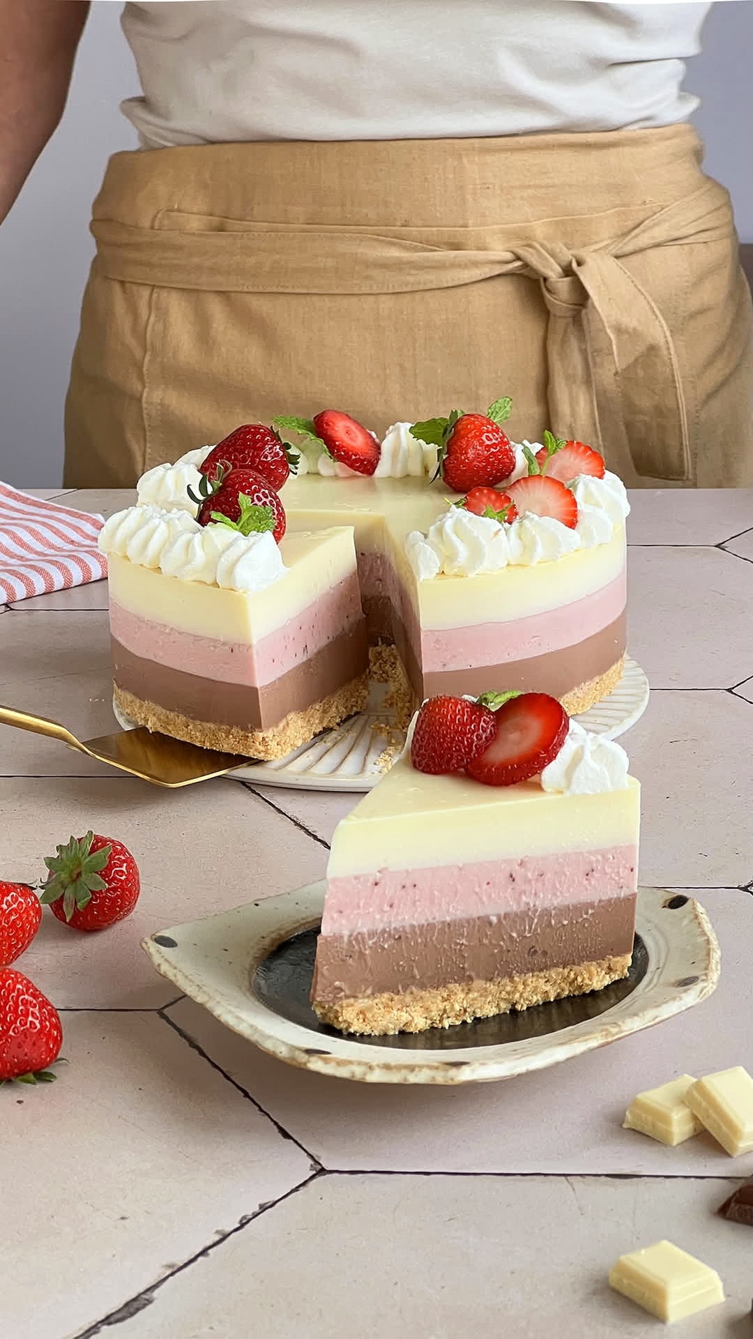 Tarta Napolitana sin horno para ocasiones especiales