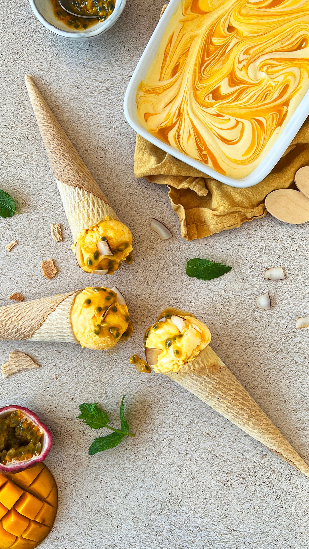Helado de mango