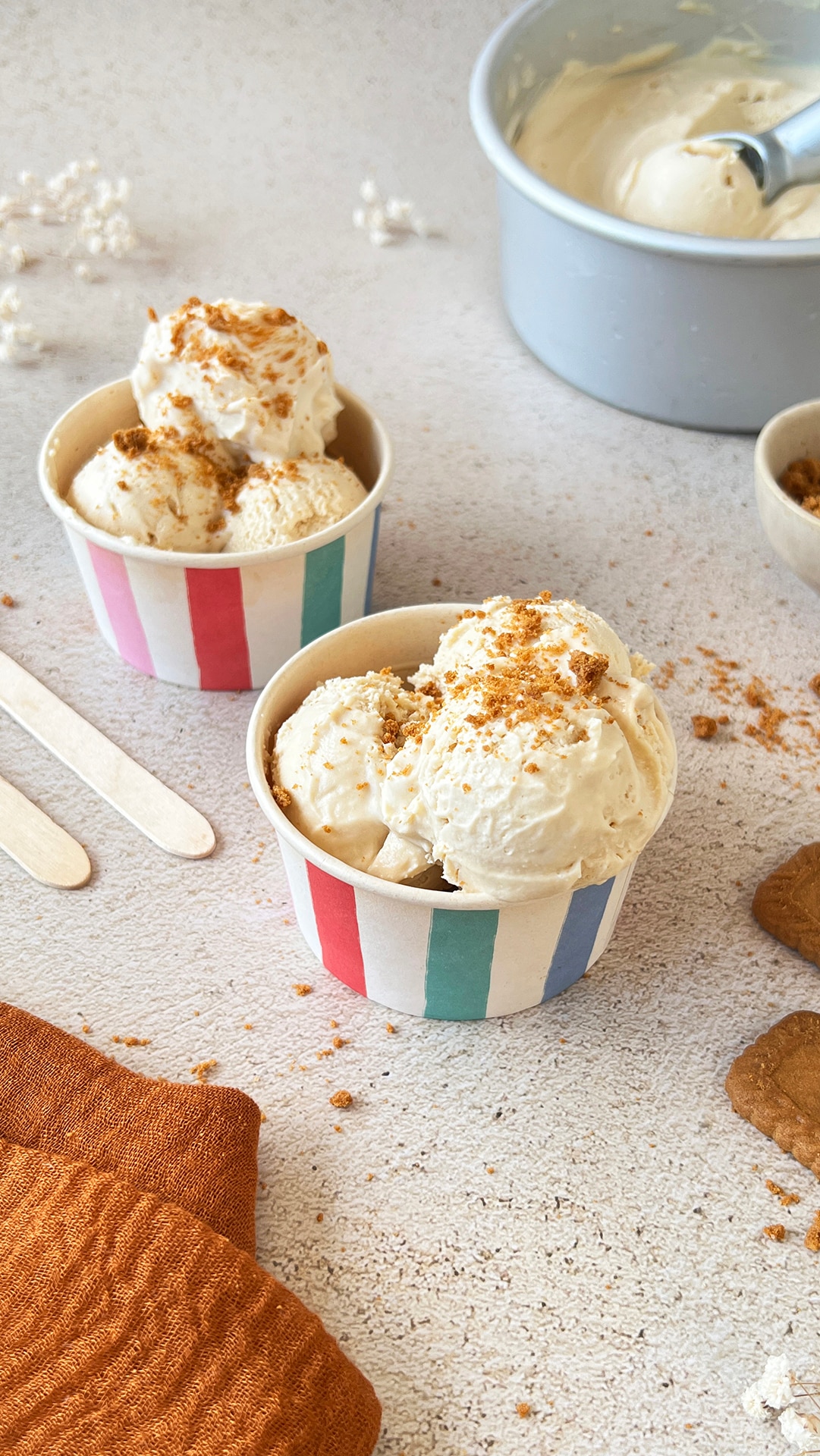 Helado de galleta Lotus Biscoff