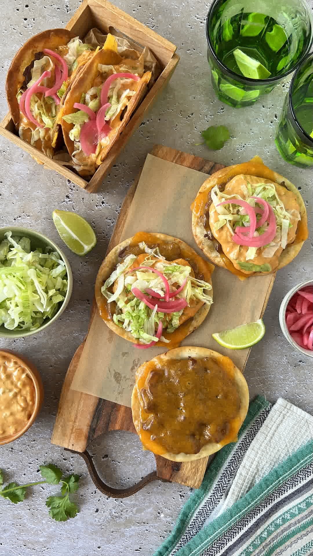 Burger-Tacos con masa para empanadas