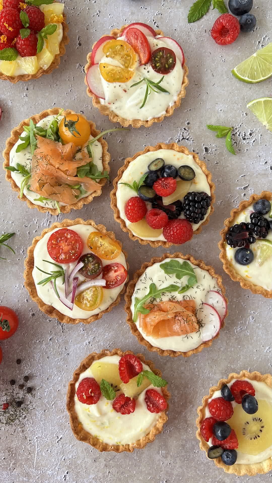 Tartaletas variadas con Vital Proteins