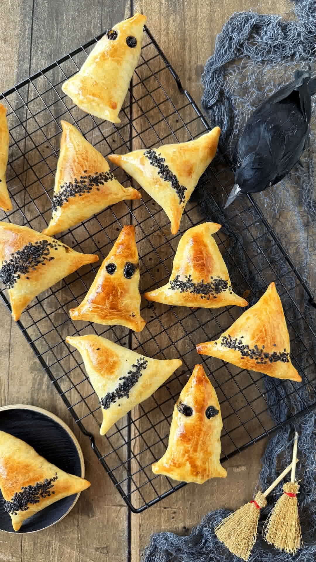 Empanadas argentinas para Halloween: ¿fantasmas o sombreros de bruja?