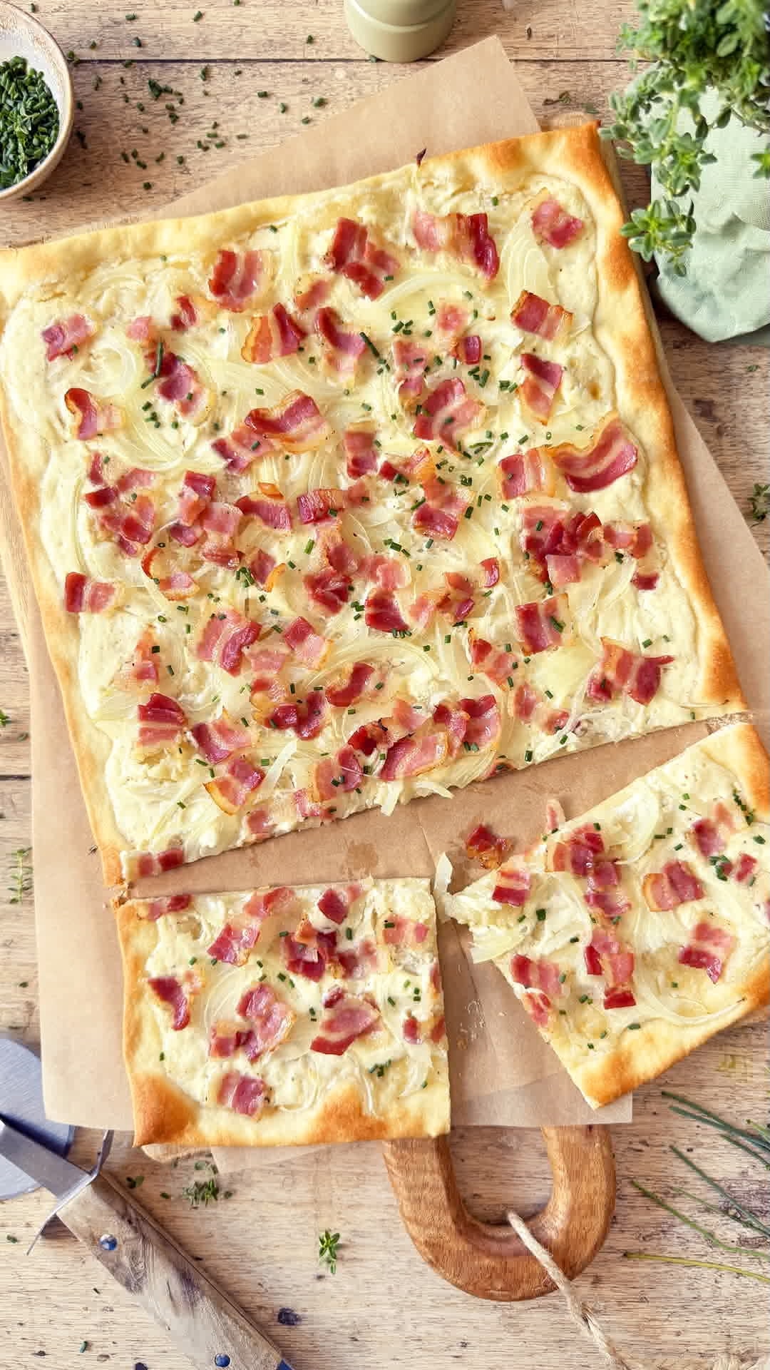 Flammkuchen o Pizza Alsaciana