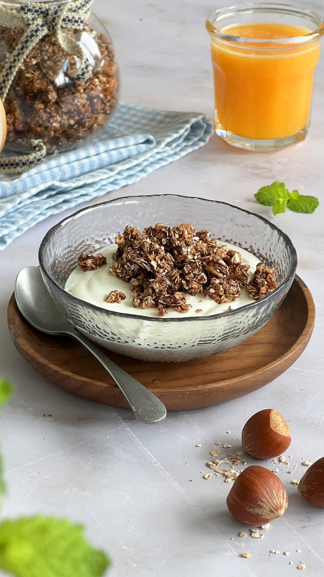 Granola de chocolate