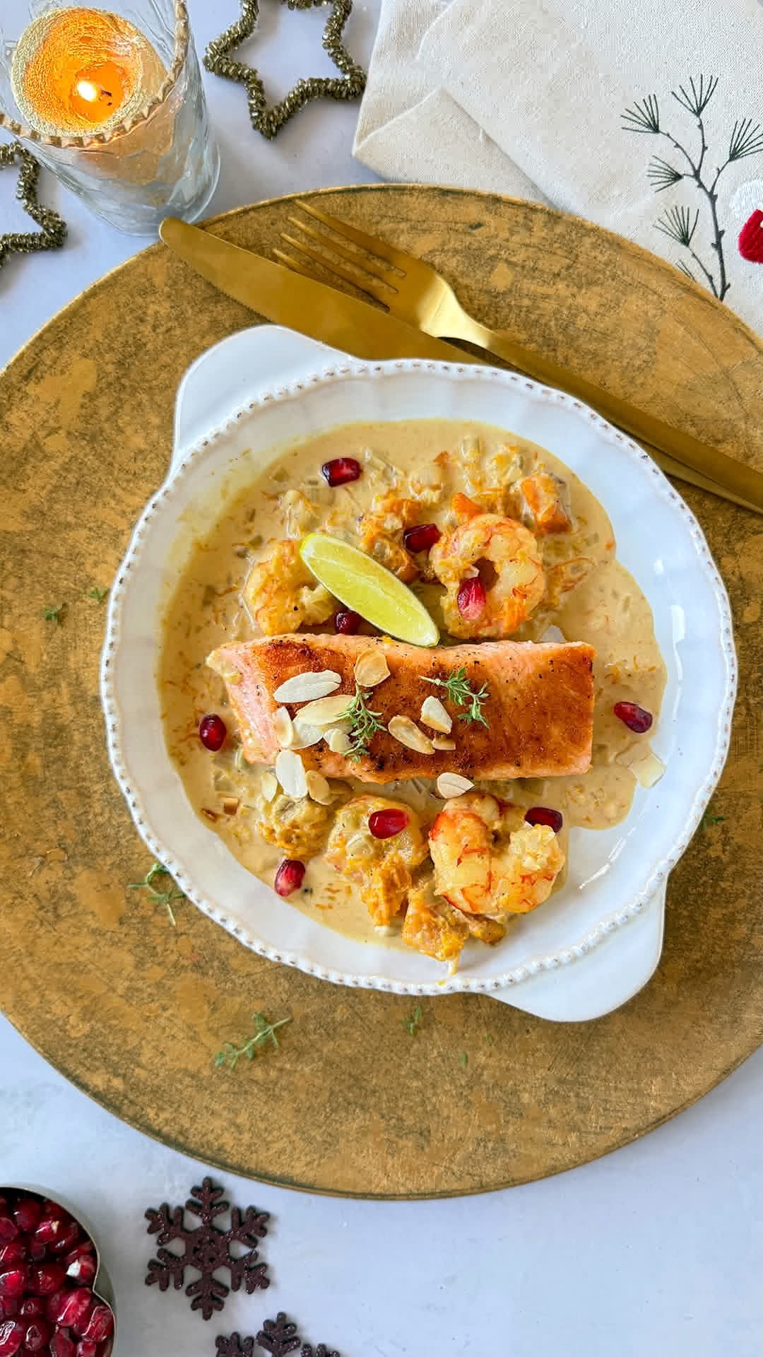 Salmón fácil con cítricos para Navidad