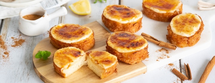 Torrijas con crema quemada