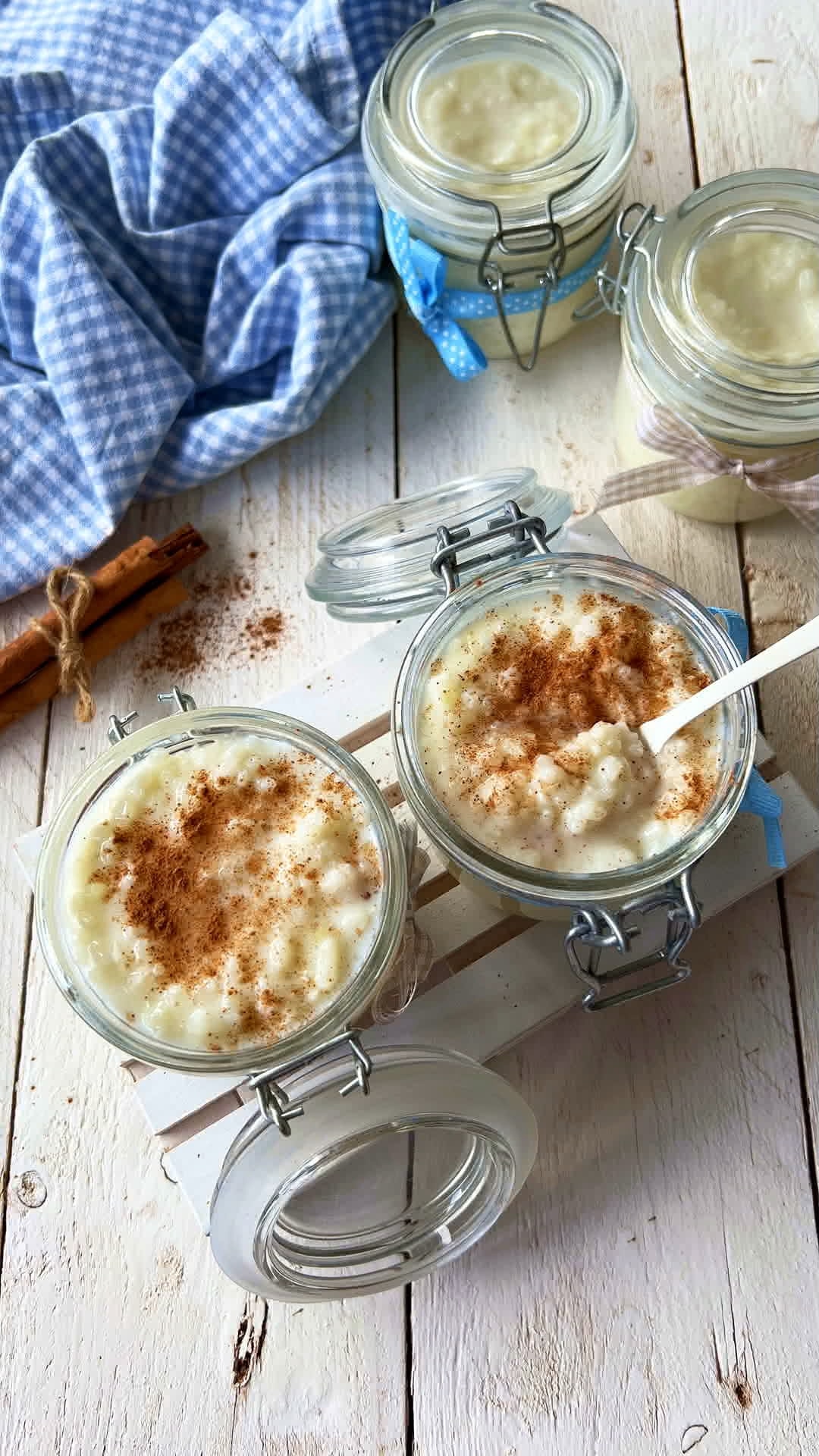 Arroz con leche en microondas