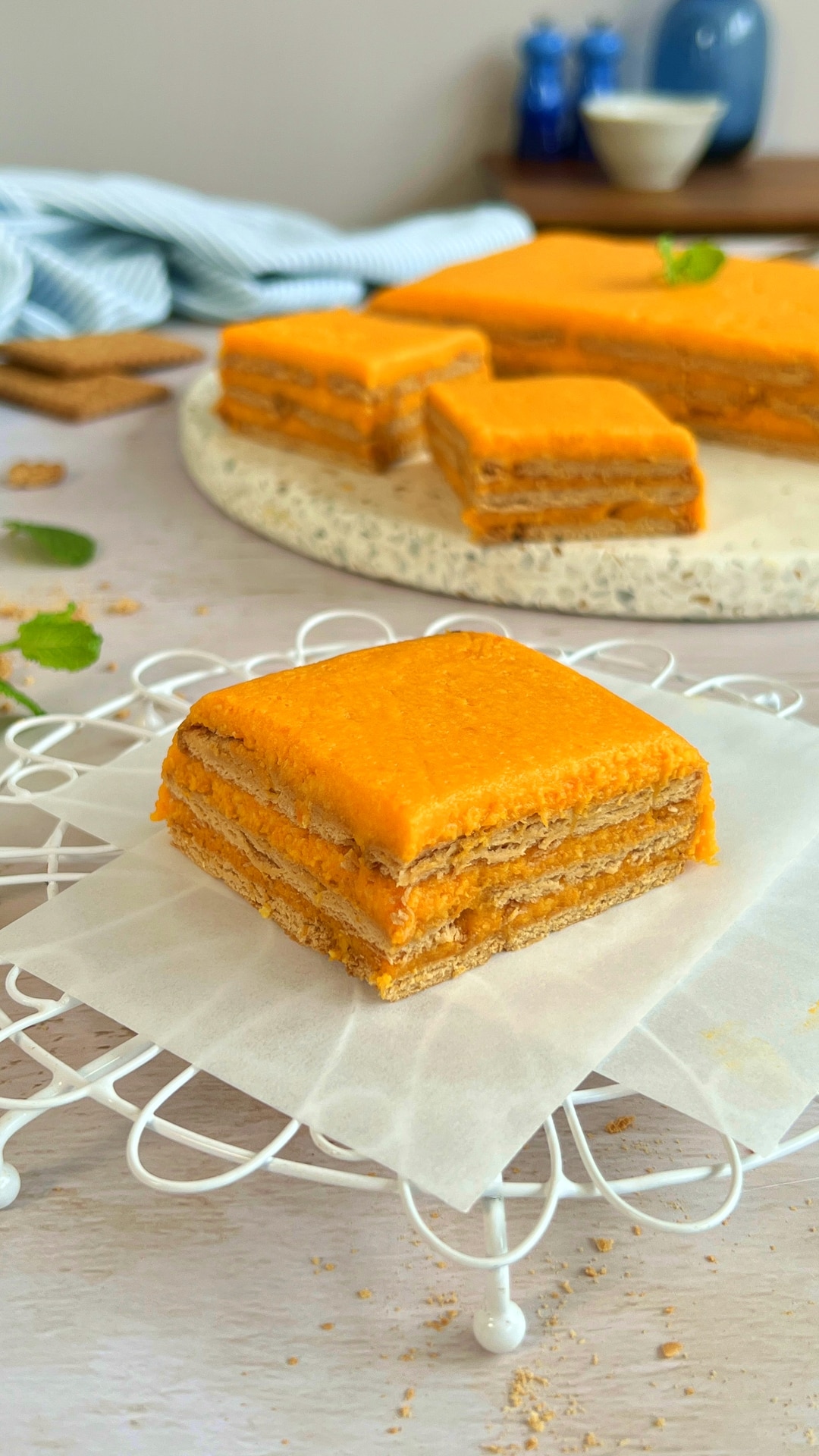 Tarta de zanahoria con galletas