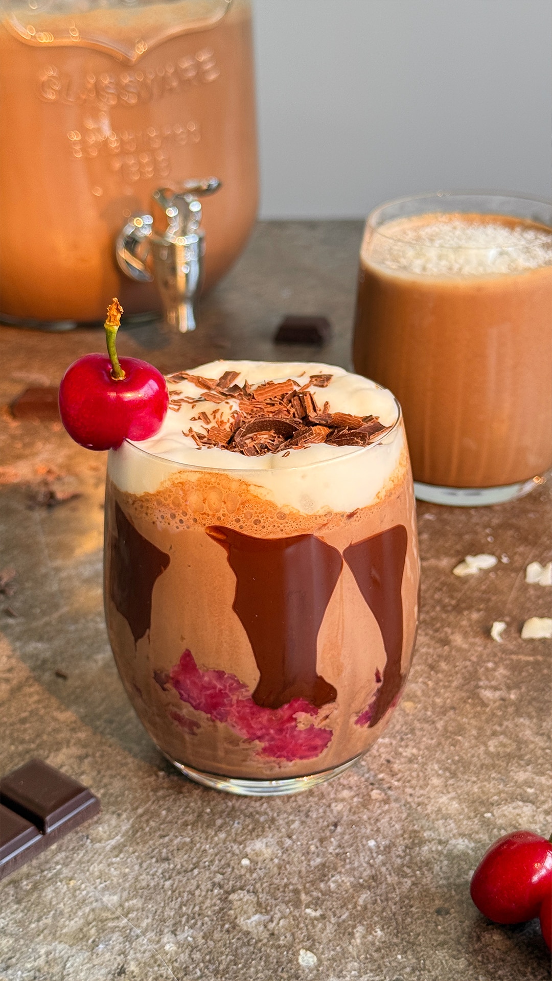 Batido de chocolate negro