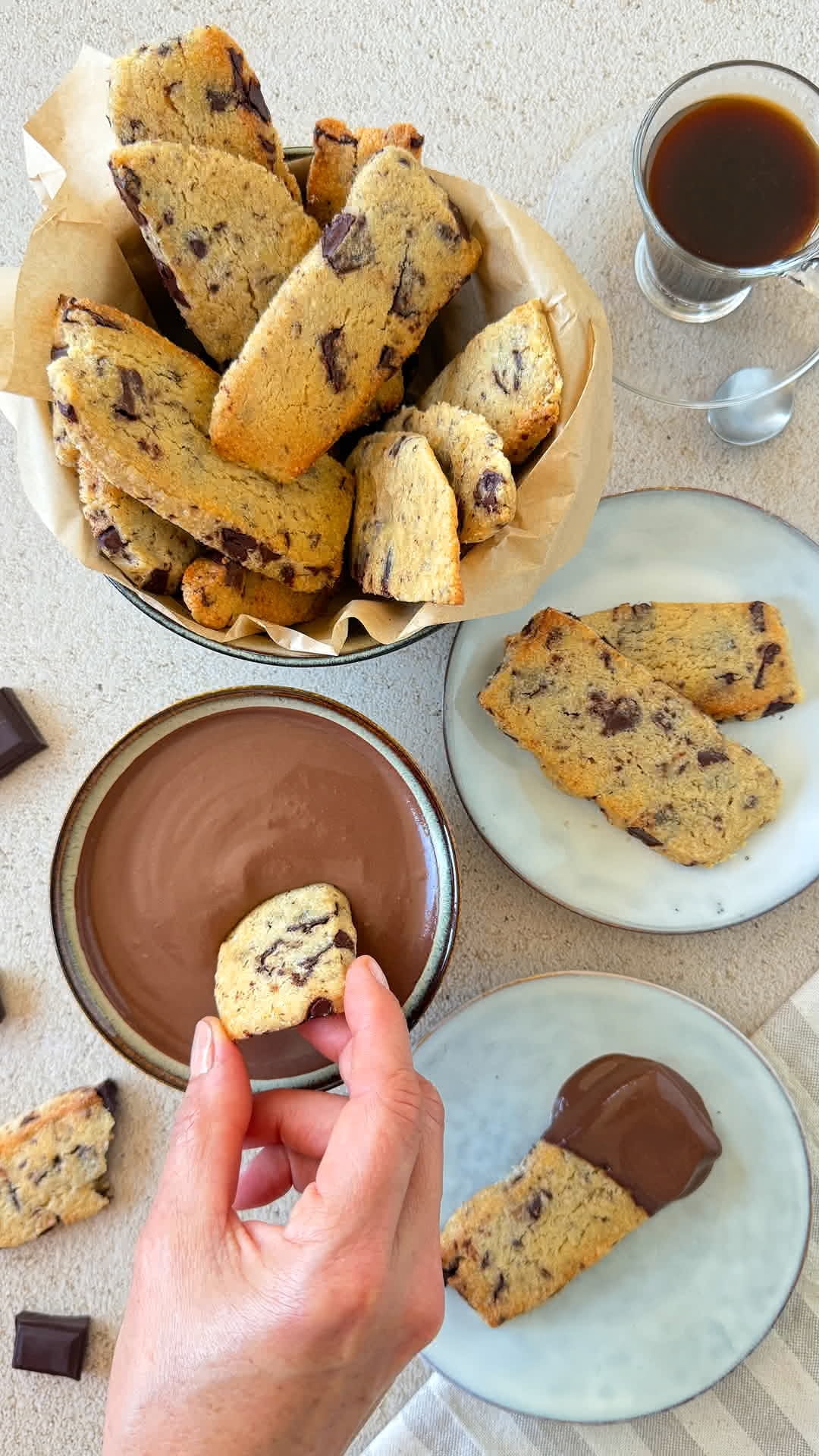 Sticks de cookies en freidora de aire