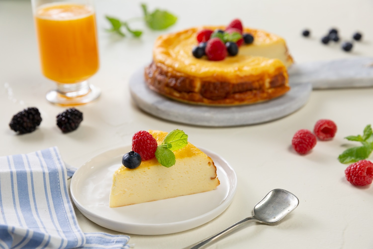 Tarta de queso y yogur al horno