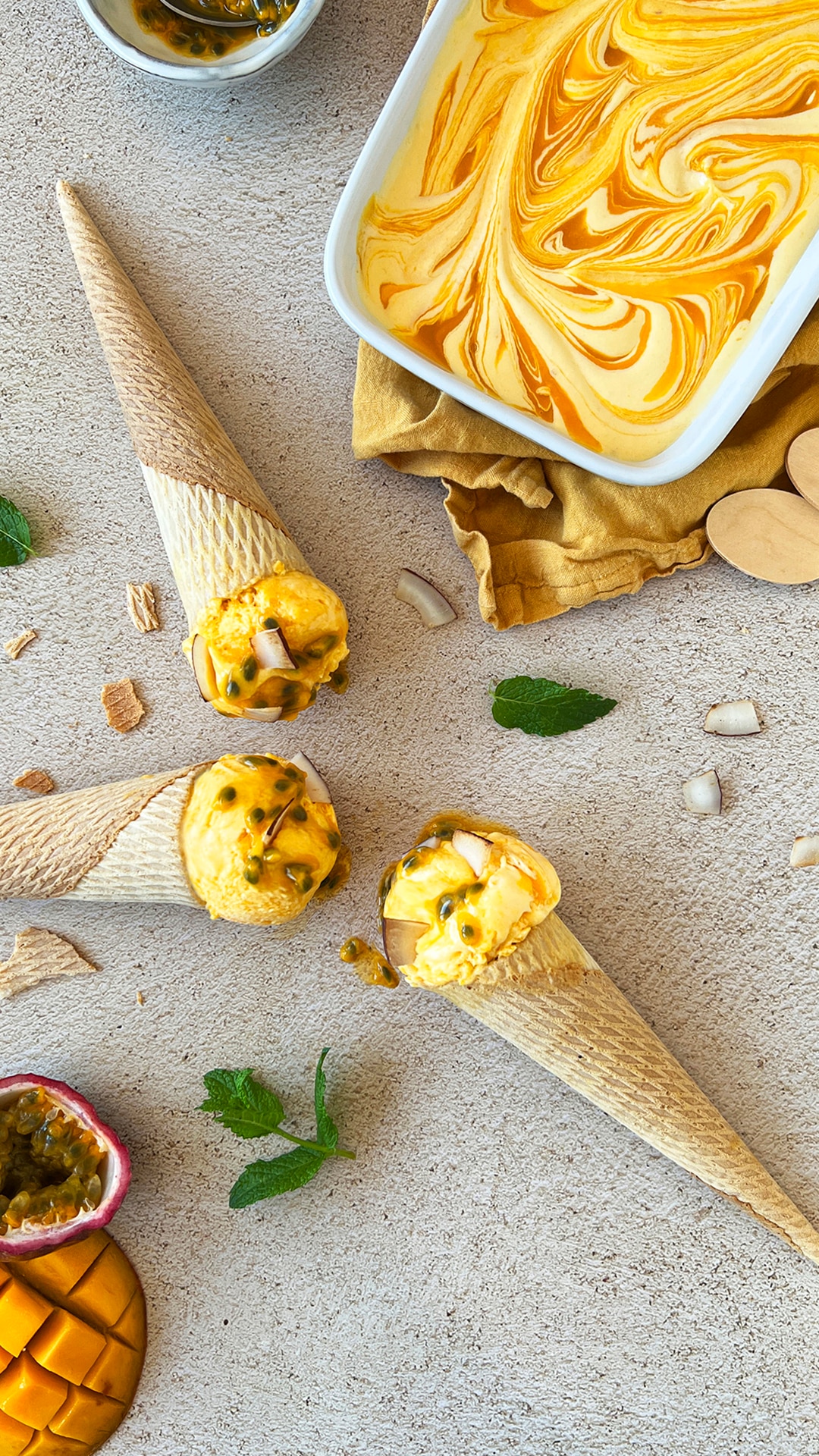 Helado de mango