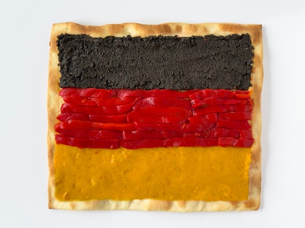 Pizza bandera Alemania