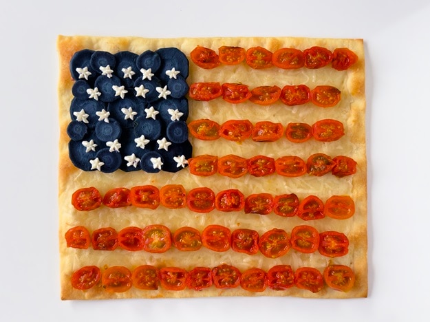 Pizza Bandera Estados Unidos