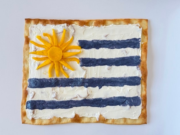 Pizza bandera Uruguay