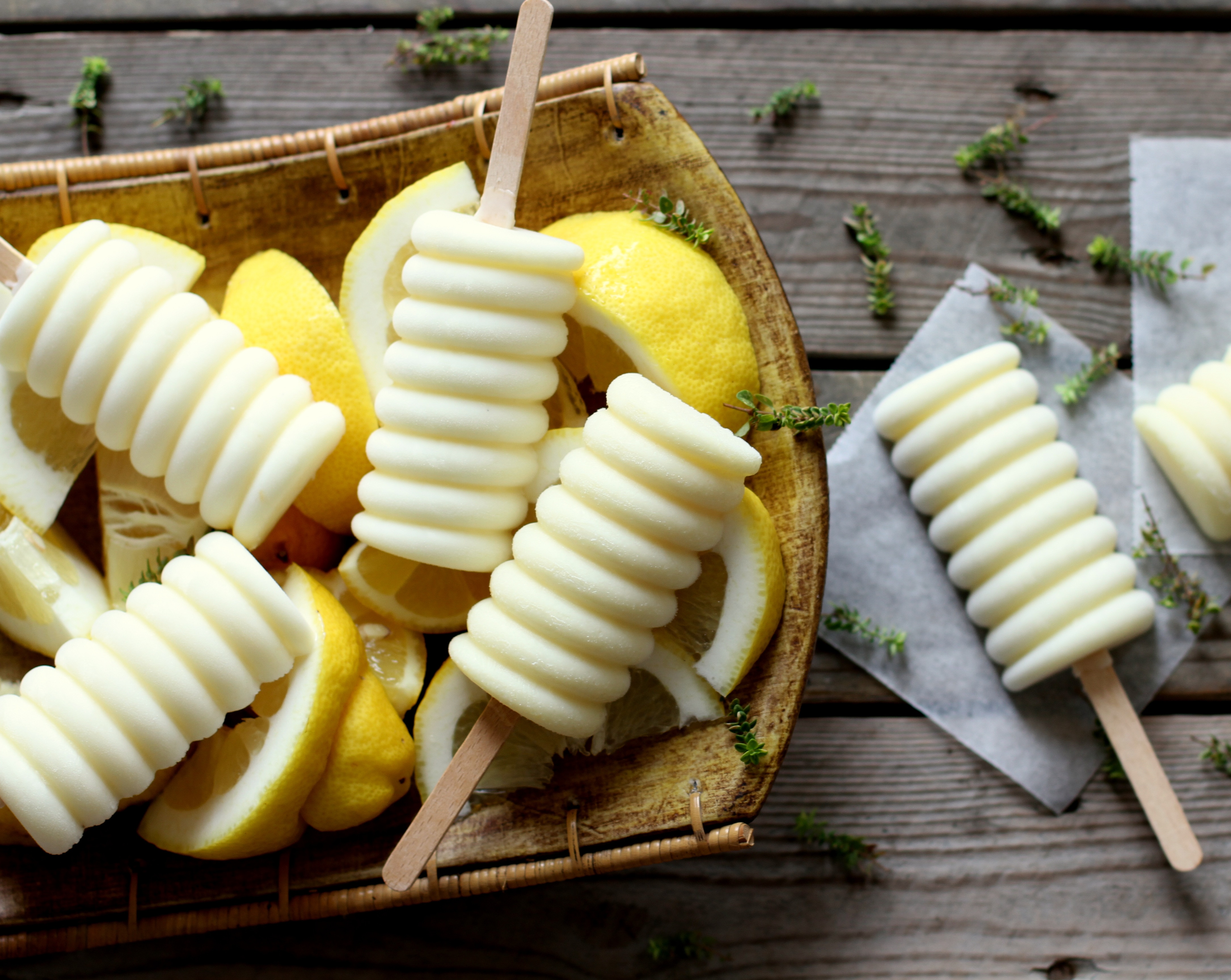 Polos de leche condensada La Lechera y limón