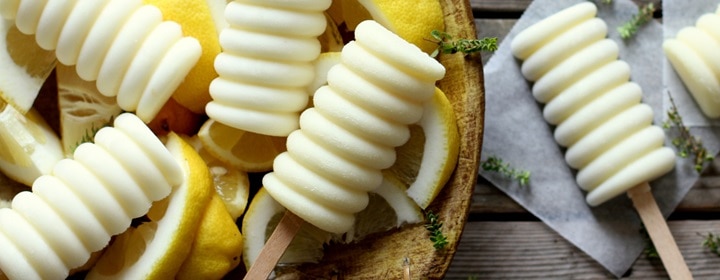 Polos de leche condensada La Lechera y limón