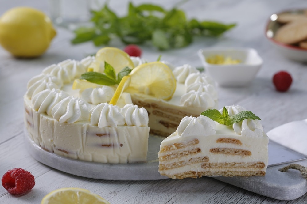 Tarta de limón con leche condensada La Lechera