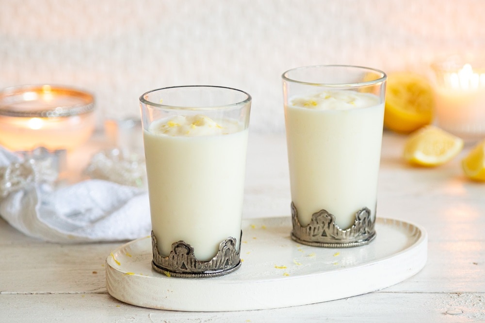 Sorbete de limón con leche condensada La Lechera