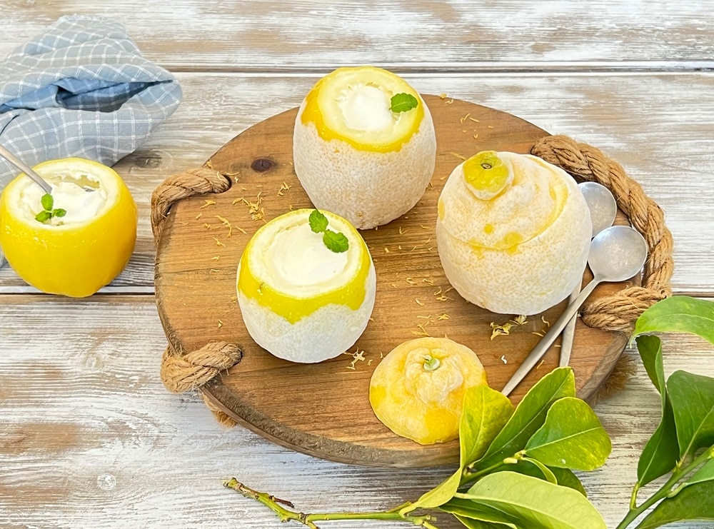 Limón helado con leche condensada La Lechera