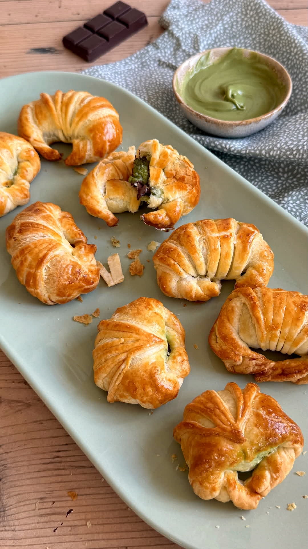 Croissant de chocolate