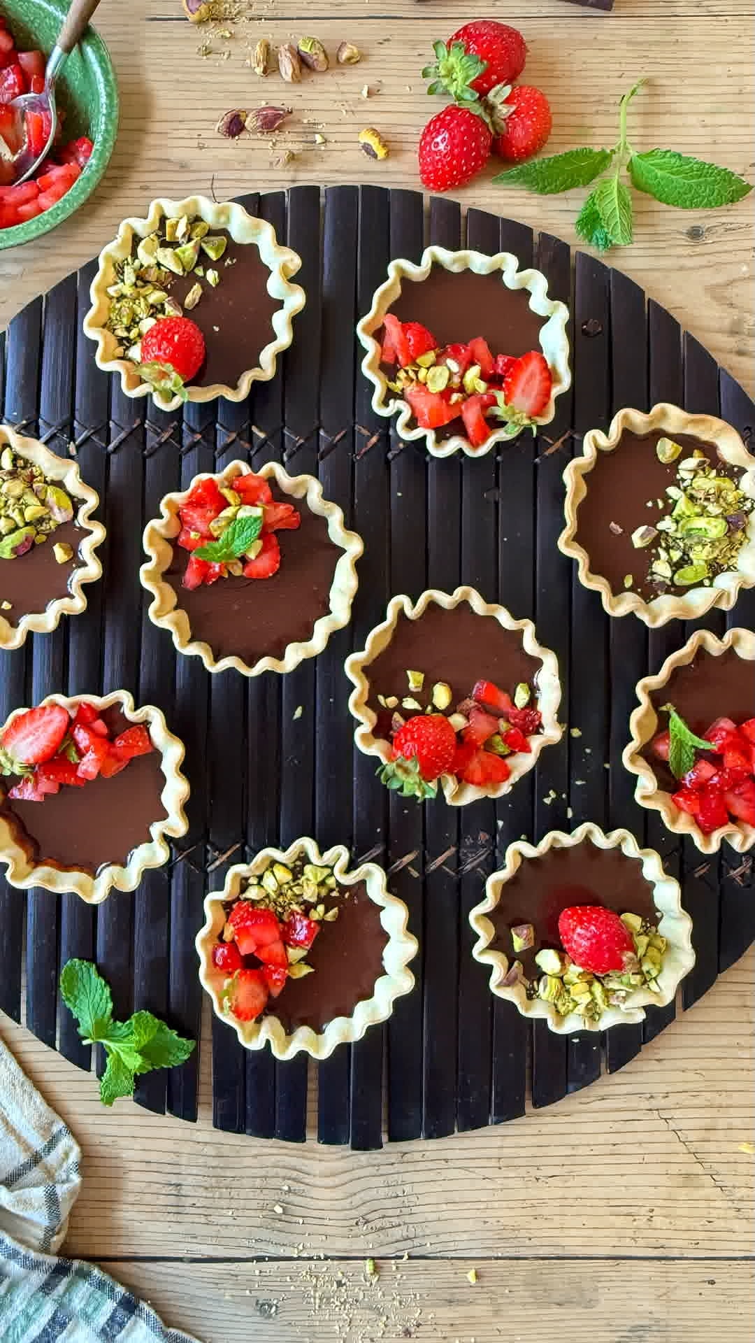 Tartaletas de chocolate